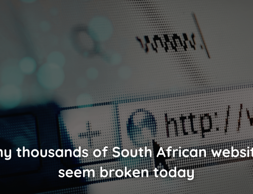 Why thousands of South African websites seem broken today